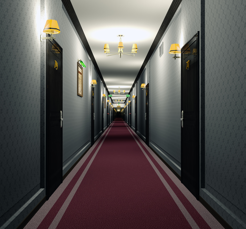 corridor commercial building corridor